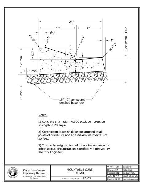 city of marina standard details.